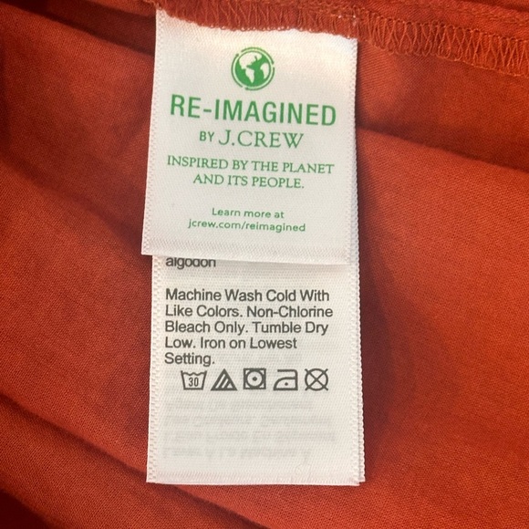 J. Crew Button-Front Cotton Voile Beach Dress in Summer Red - Picture 8 of 12